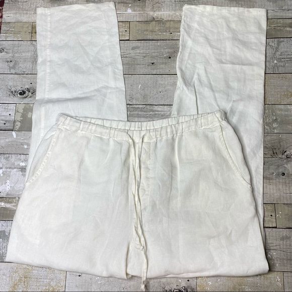 Neiman Marcus white linen pants - Picture 4 of 6